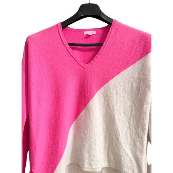 Lilly Pulitzer Cashmere Tunic Napa Pink Gray / Beige Flamingo Size S/M - Picture 4 of 10